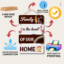 "Family Is the Heart of Our Home" Wall Hanging - ICraft asia