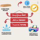 "Learn from the Past, Act in the Present, Create the Future" Wall Hanging - ICraft asia
