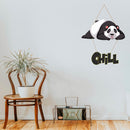 Chill Panda Wooden Wall Hanging - ICraft asia