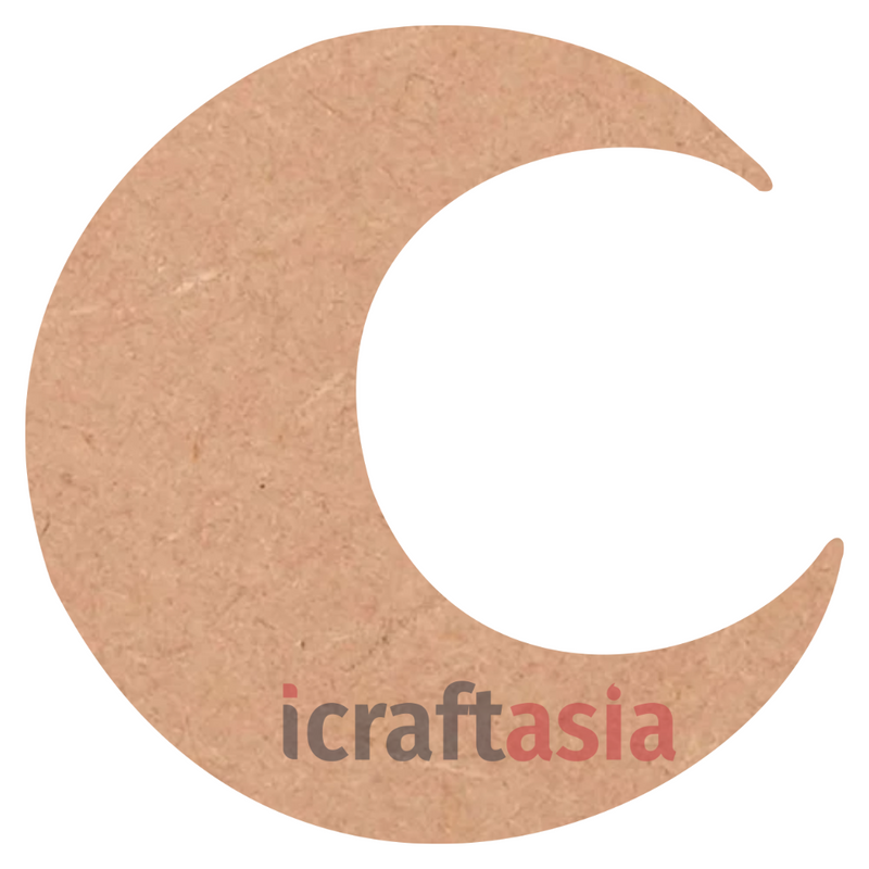 Crescent Moon Shape MDF Cutout