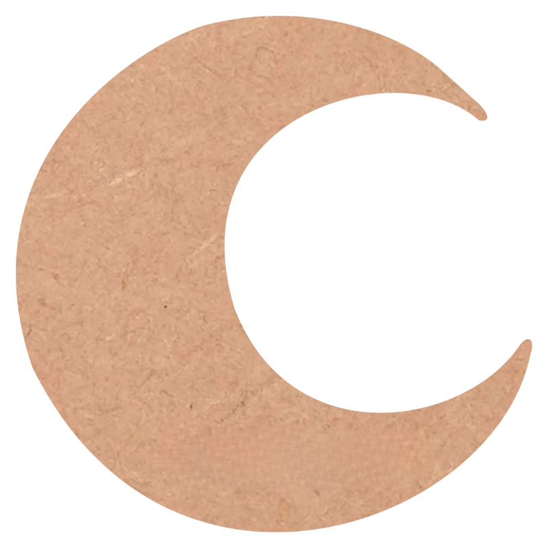 Crescent Moon Shape MDF Cutout