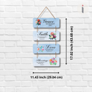 Grace, Faith & Love wall hanging