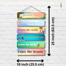 "Garden Rules" Wooden Wall Hanging - ICraft asia