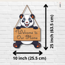 Panda White Beautiful Wooden Wall Hanging - ICraft asia