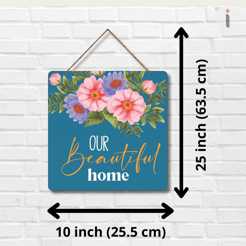 "Our Beautiful Home" wall hanging