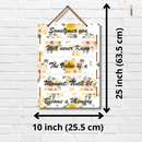 "Sometimes You Will Never Know the Value of a Moment Until It Becomes a Memory" Wall Hanging - ICraft asia