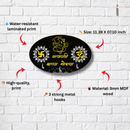 Ganpati Bappa Morya Wooden Wall Key Holder - ICraft asia