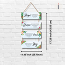 Hope, Grace, Peace & Joy Scripture Wall Hanging