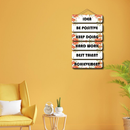 Be positive Wooden Wall Hanging