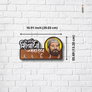 Wooden Key Holder with Chhatrapati Shivaji Maharaj - ICraft asia