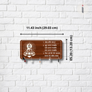 Wooden Buddha Key Holder with Sacred Mantras - ICraft asia