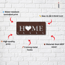 Wooden "Home Heart" Key Holder - ICraft asia