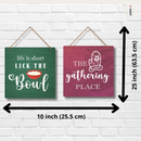 "Life Is Short, Lick the Bowl" Wall Hanging - ICraft asia