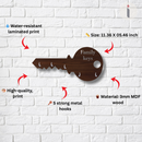 Family Keys Wooden Wall Key Holder - ICraft asia