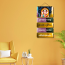 Shuklambaradharam Vishnum Wooden Wall Hanging