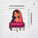 Beautiful Girl Quote Wooden Key Holder - ICraft asia