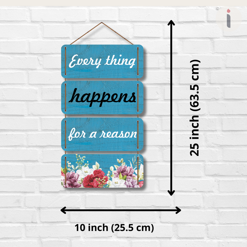 "Everything Happens for a Reason" Wall Hanging