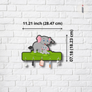 Elephant Family Wooden Wall Key Holder - ICraft asia