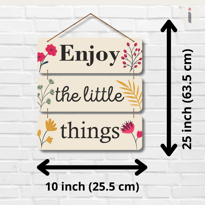 "Enjoy the Little Things" Wall Hanging