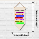 "Today I Will" wall hanging - ICraft asia