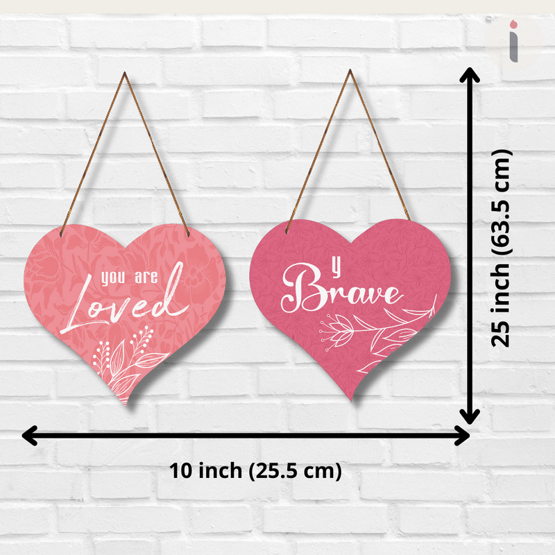 "You Are Brave, You Are Love" wall hanging