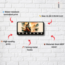 Divine Shiva Parvati Wooden Key Holder - ICraft asia