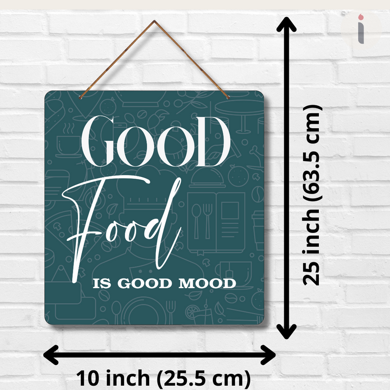 "Good Food is Good Mood" Wall Hanging