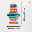 "Sunday to Saturday" wooden wall hanging - ICraft asia