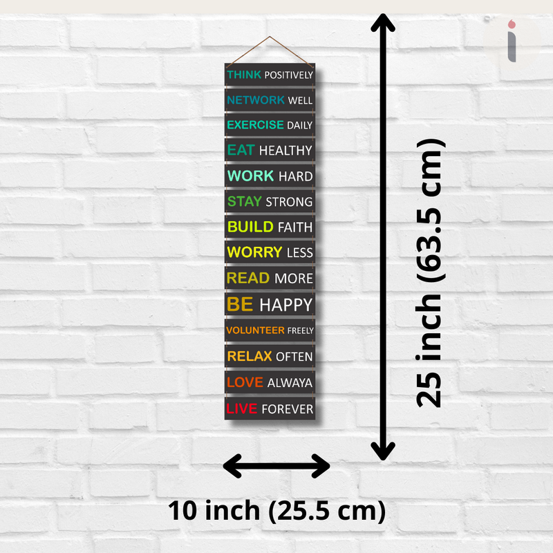"Think Positively" wall hanging - ICraft asia