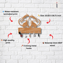 Cat Couple Wooden Wall Key Holder - ICraft asia