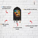 Colorful Buddha Wooden Wall Key Holder - ICraft asia
