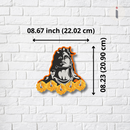 Lord Shiva Wooden Key Holder with Floral - ICraft asia