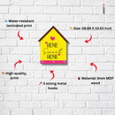 Bright Yellow Home Sweet Home Key Hanger - ICraft asia