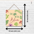 "Live Life in Full Bloom" Wall Hanging - ICraft asia