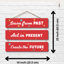 "Learn from the Past, Act in the Present, Create the Future" Wall Hanging - ICraft asia