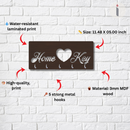 Wooden "Home ♥ Key" Wall Key Holder - ICraft asia
