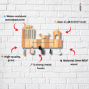 Guardians of the Gate Wooden Wall Key Holder - ICraft asia