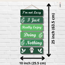 "I Am Not Lazy" Wooden Wall Hanging - ICraft asia