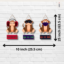 "Gandhi Ji Ke Tin Bandar" Wall Hanging - ICraft asia