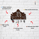 Shree Krishna Wooden Wall Key Holder - ICraft asia