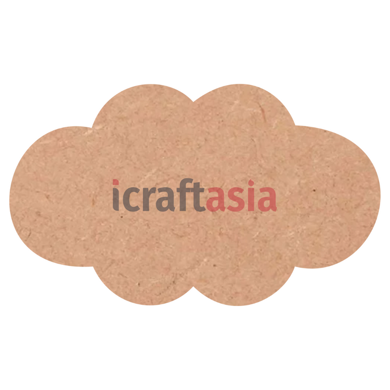 Cloud Shape MDF Cutout