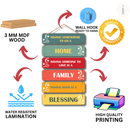 Home wooden wall hanging