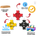 Set of 3 Positive Vibes Wall Hangings