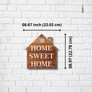 Home Sweet Home Wooden Wall Key Holder - ICraft asia