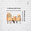 Guardians of the Gate Wooden Wall Key Holder - ICraft asia