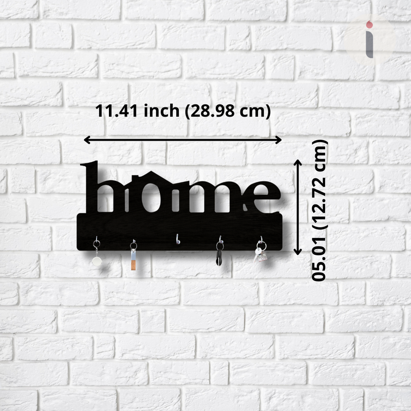 Home Shaped Wooden Key Holder - ICraft asia