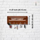 Happy Family Wooden Wall Key Holder - ICraft asia
