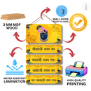 Shreenath Ji Wooden Wall Hanging