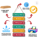 Power of Thoughts Inspirational Wall Hanging