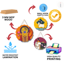 Divine Shrinathji with Sacred Cows Wall Hanging